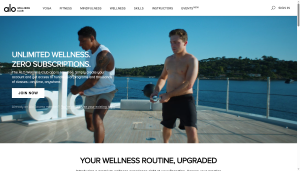 Alo Moves online fitness classes home page