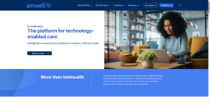 Amwell telehealth home page