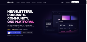 beehiiv newsletter platform homepage