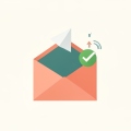 Illustration of an envelope with a paper plane and a green check, representing email that reaches the inbox