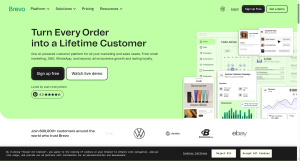 Brevo email marketing platform homepage