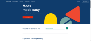 Capsule delivery pharmacy homepage