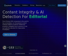 Copyleaks AI and plagiarism detection homepage