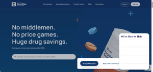 Cost Plus Drugs low-cost online pharmacy homepage