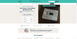 Cove home security home page