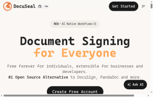 DocuSeal open source e-signature home page