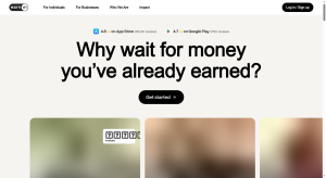 earnin-advance paycheck advance app homepage