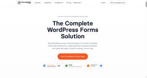 Formidable Forms WordPress form builder home page