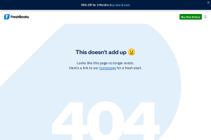 FreshBooks invoicing software page