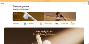 Hims online care and prescriptions home page