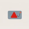Flat illustration of a card with a red warning triangle and a fishing hook representing a payment scam