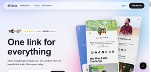 Liinks minimalist link-in-bio home page