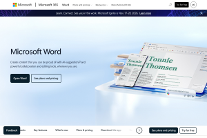 Microsoft Word Microsoft 365 page