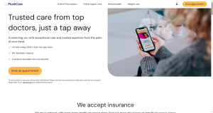 PlushCare online doctor and prescriptions home page