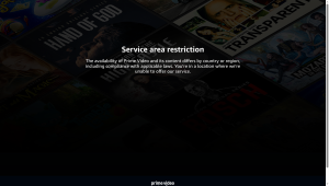 Amazon Prime Video homepage