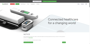 Qardio QardioArm wireless blood pressure monitor homepage