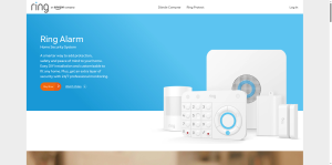 Ring Alarm security system page