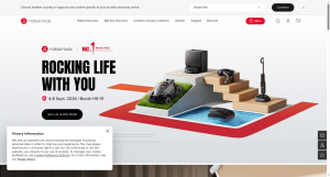 Roborock robot vacuum homepage