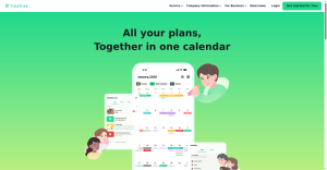 TimeTree shared calendar app homepage