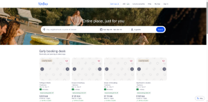 Vrbo whole-home vacation rentals homepage