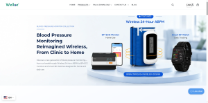 Wellue blood pressure monitors with irregular heartbeat detection lineup