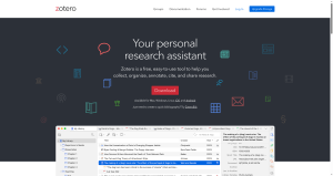 Zotero reference manager homepage